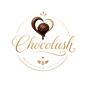 Logo of Chocolush with a heart-shaped chocolate design on a white background